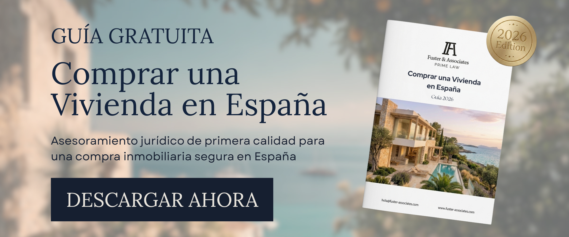 Banner Compra de inmuebles en España - Horizontal 3 - Fuster & Associates