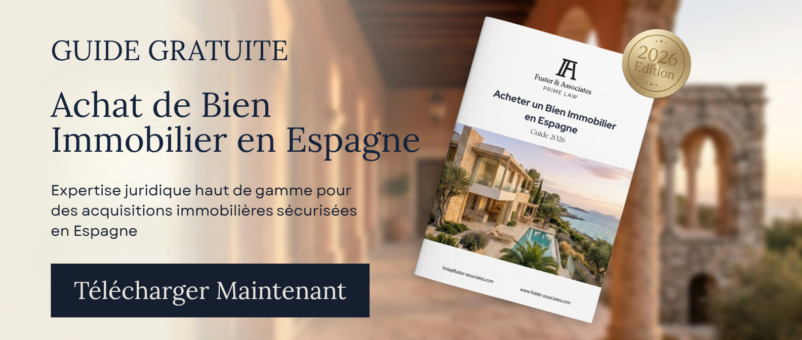 Bannière Achat immobilier en Espagne - Horizontale 3 - Fuster & Associates