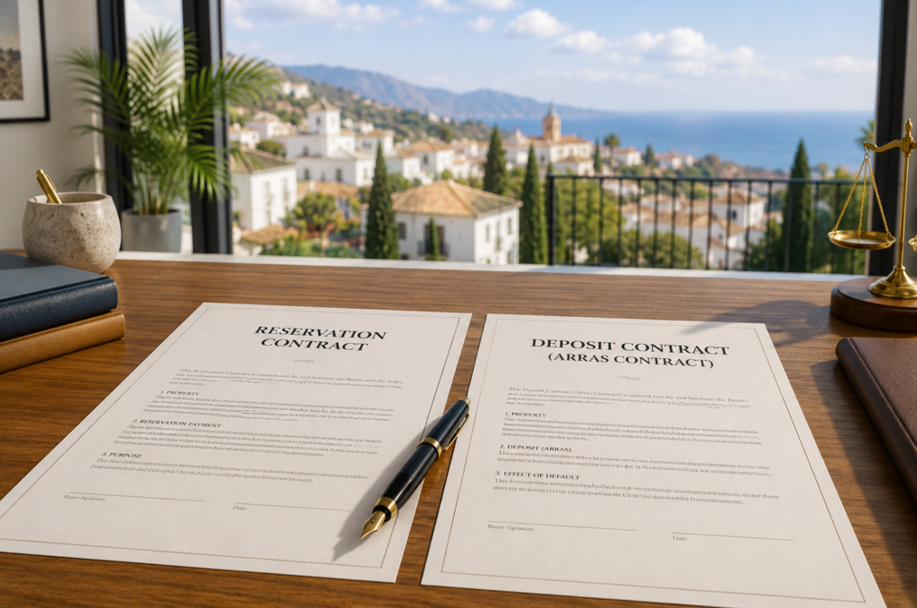 Reservation contract vs. deposit contract - Fuster & Associates