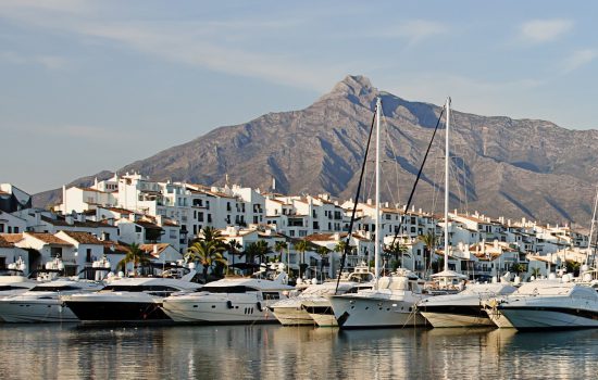 View of Marbella luxury destination Costa del Sol